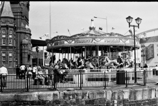 Zenit 11. FP4+ Push processed to 200ISO. Cardiff Bay